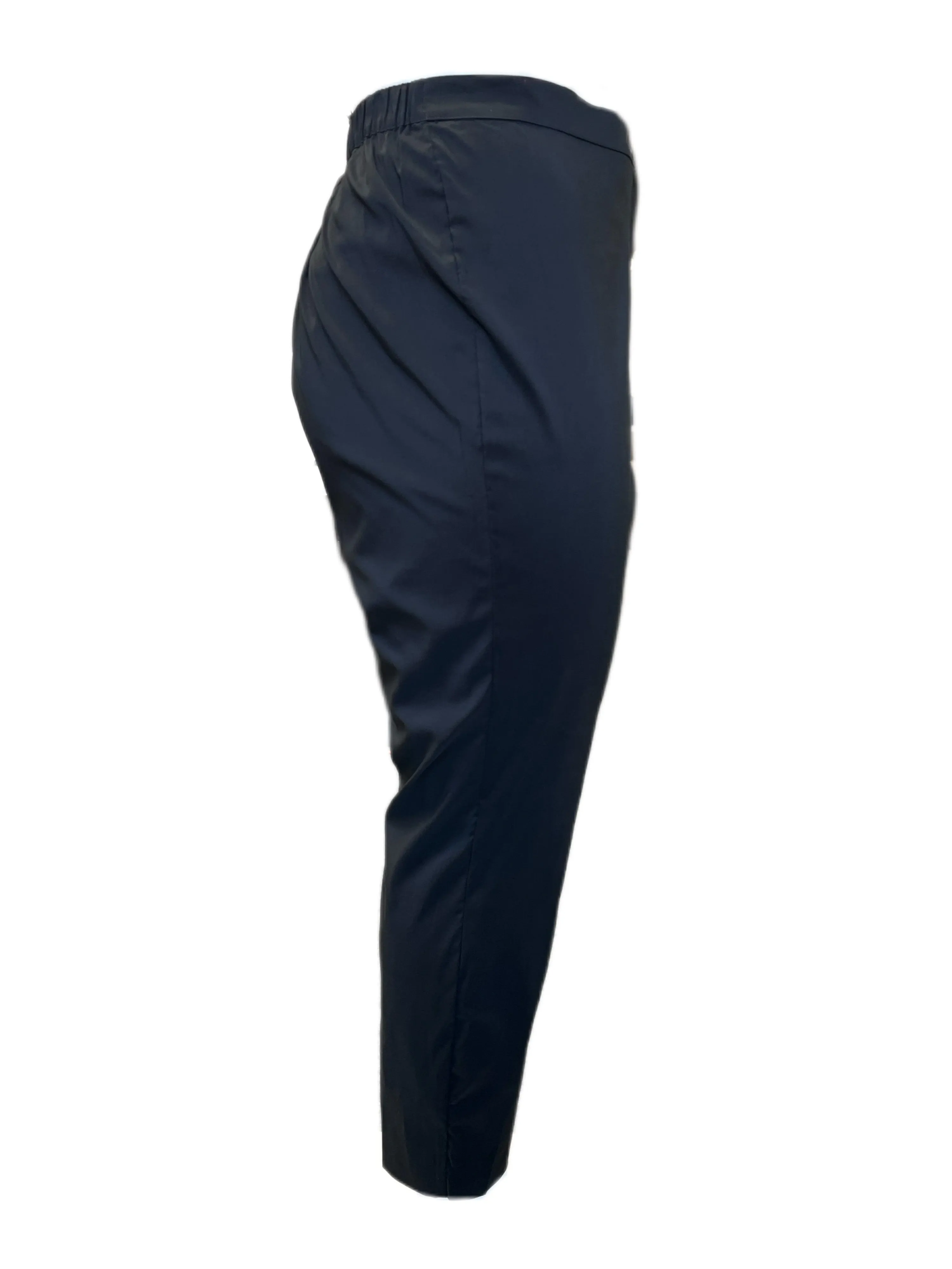 Marina Rinaldi Women's Black Recoaro Mid Rise Slim Pants Size 18W/27 NWT