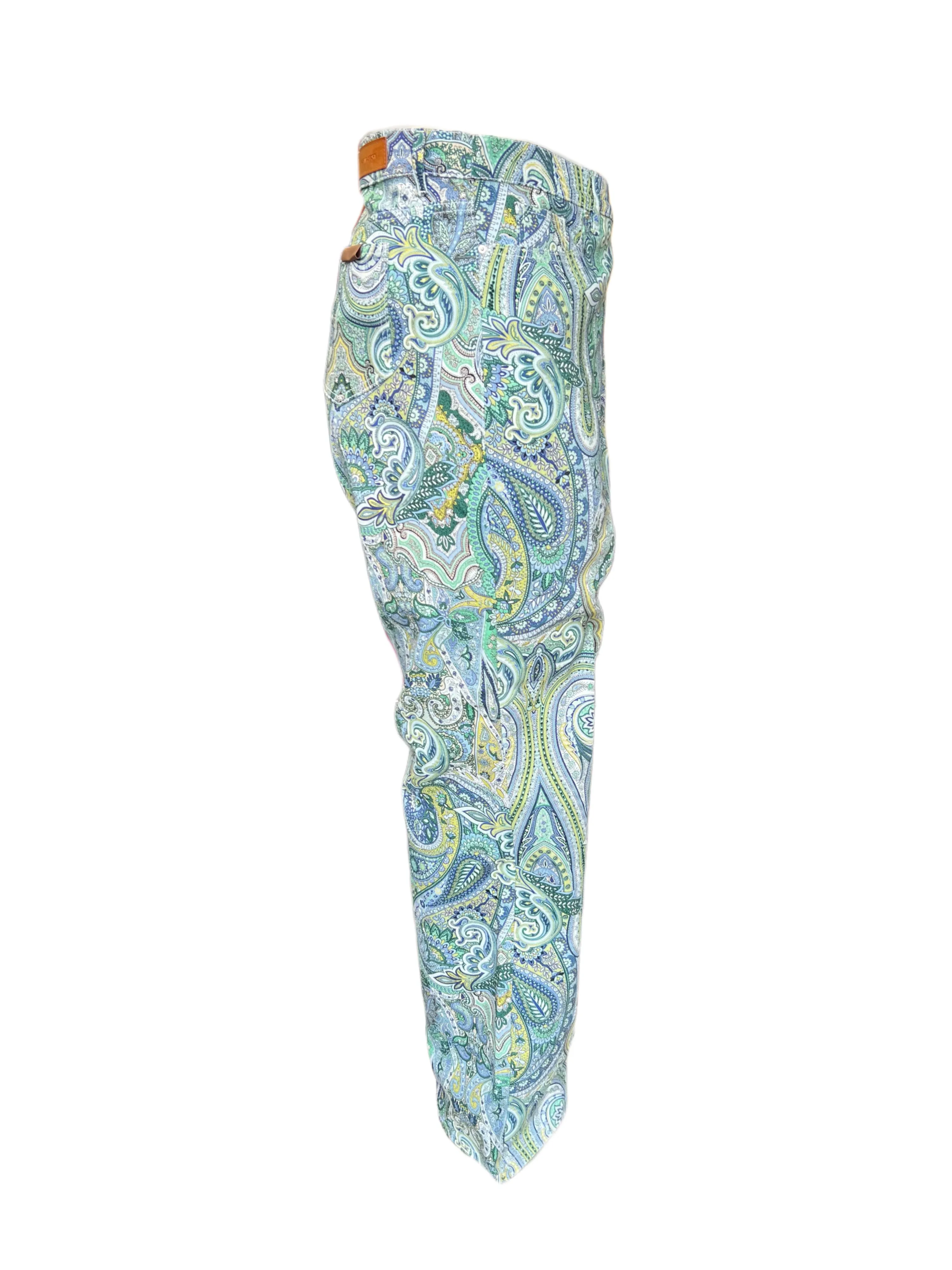 Marina Rinaldi Women's Blue Raffica Denim Pants NWT