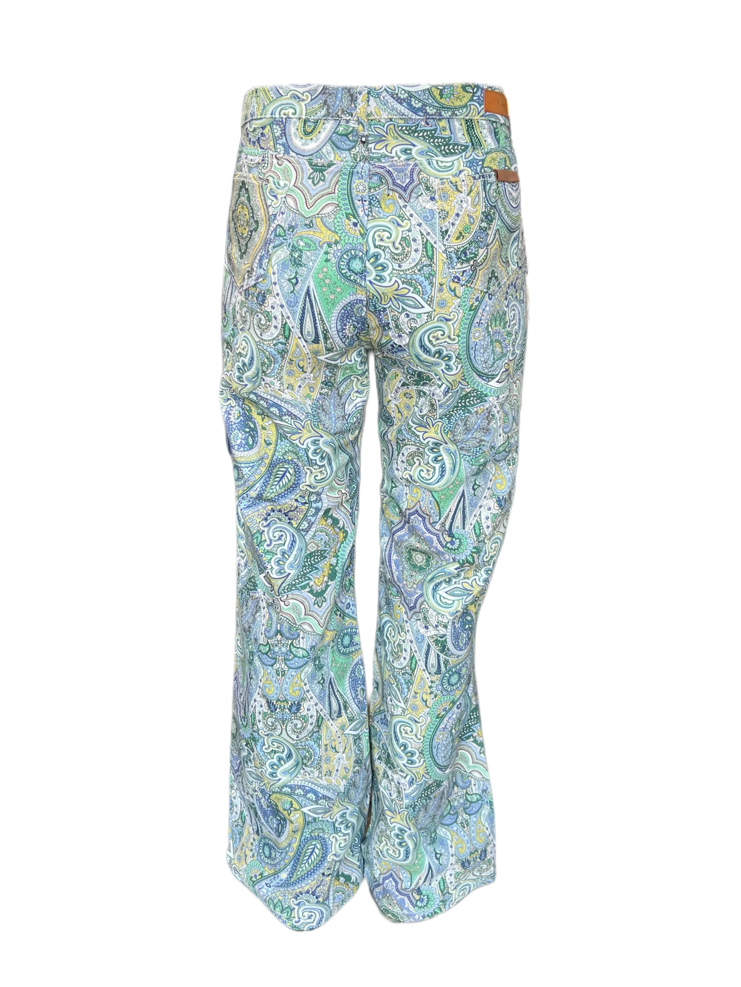 Marina Rinaldi Women's Blue Raffica Denim Pants NWT