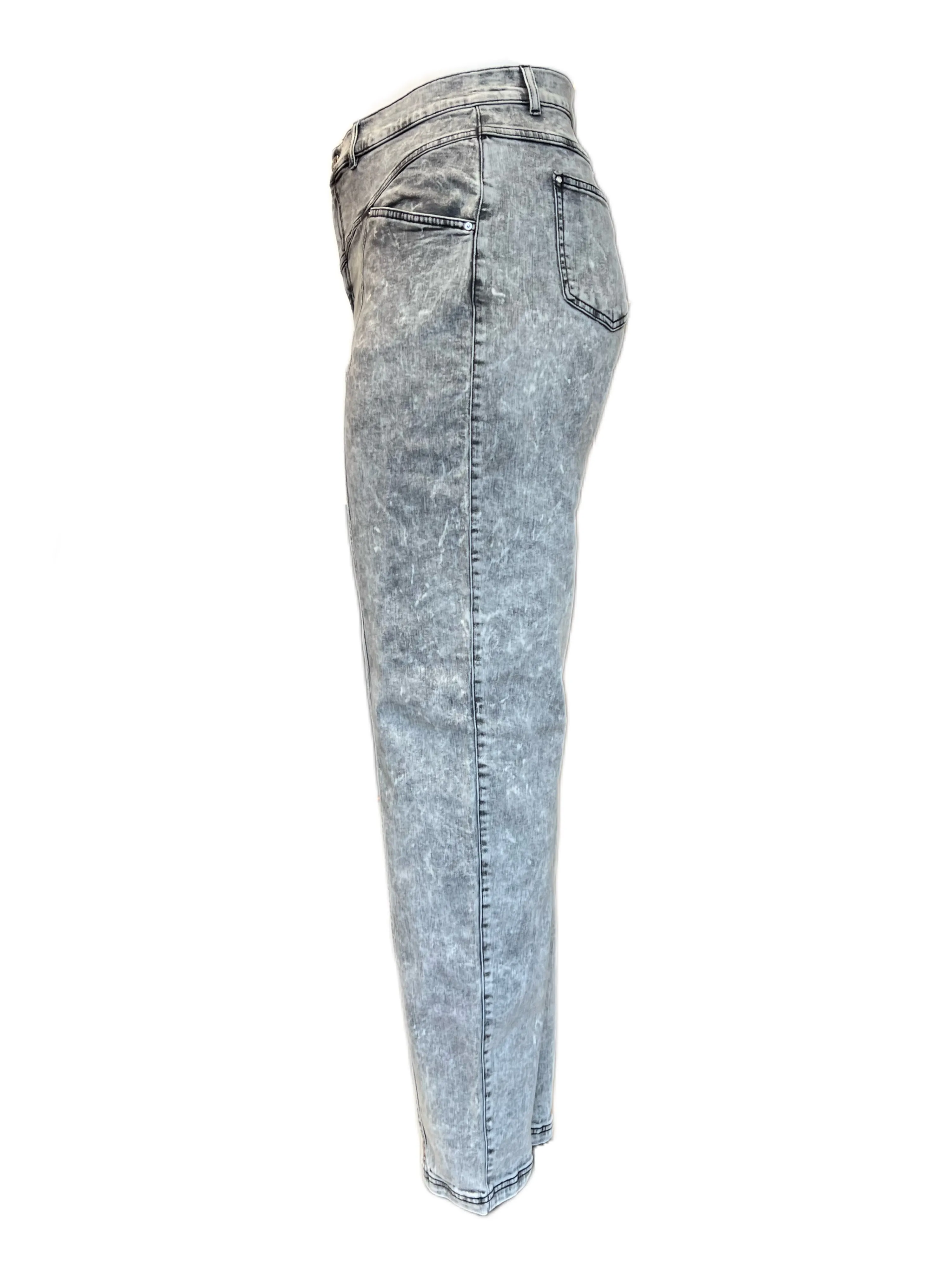 Marina Rinaldi Women's Grey Idaldo Slimm Pants NWT