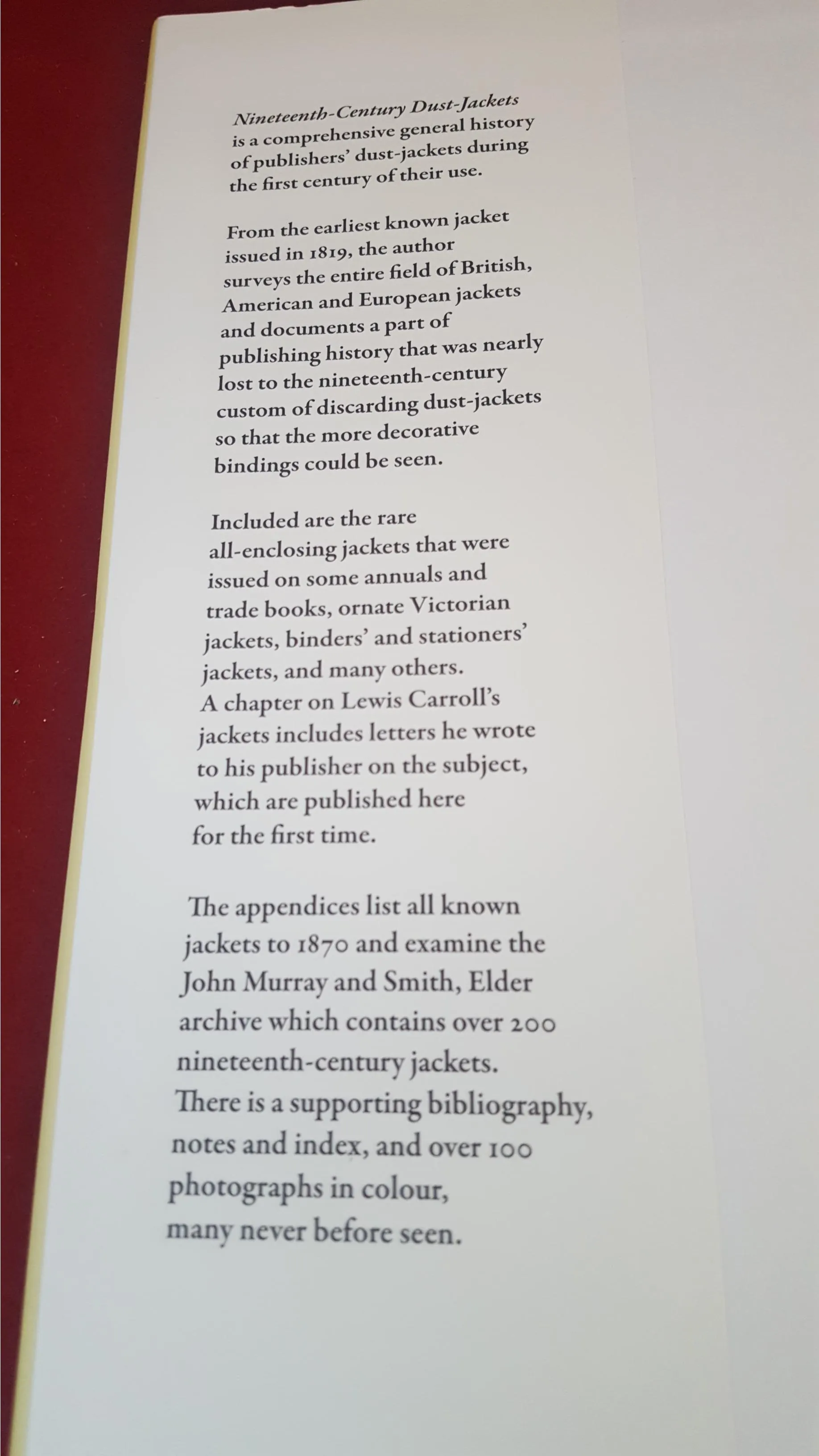 Mark R Godburn - Nineteenth-Century Dust-Jackets, Oak Knoll Press, 2016, Limited