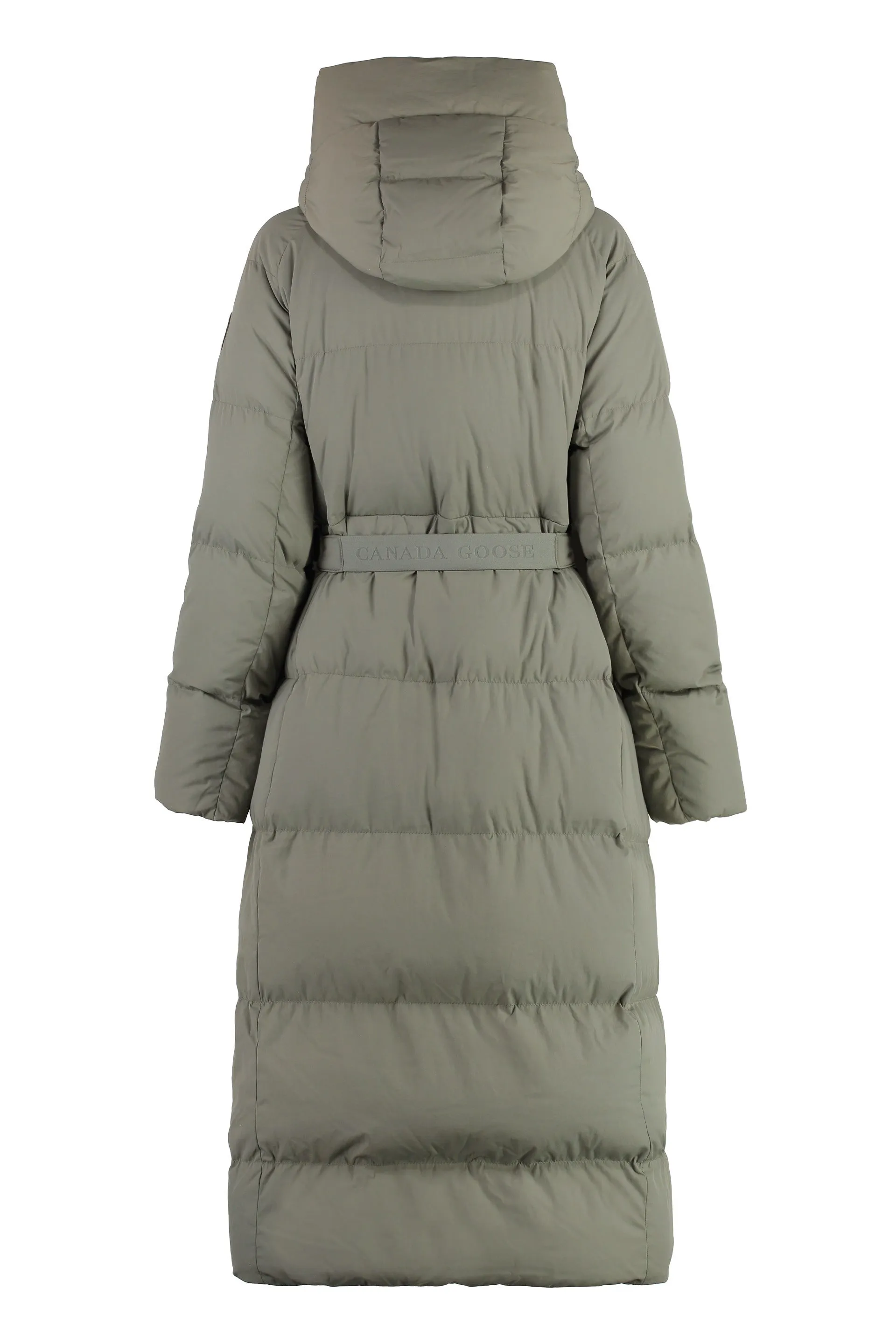 Marlow long hooded down jacket
