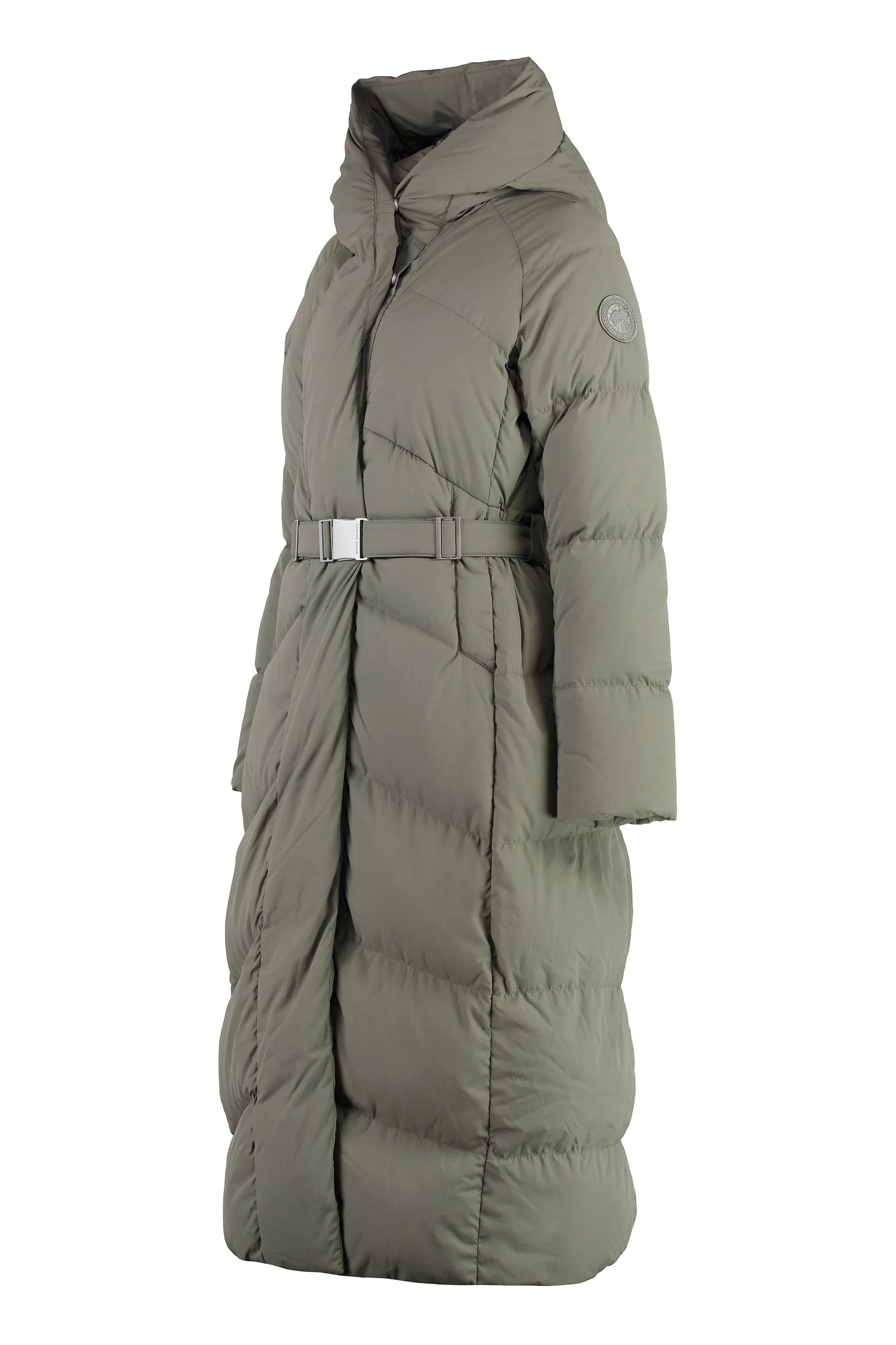 Marlow long hooded down jacket