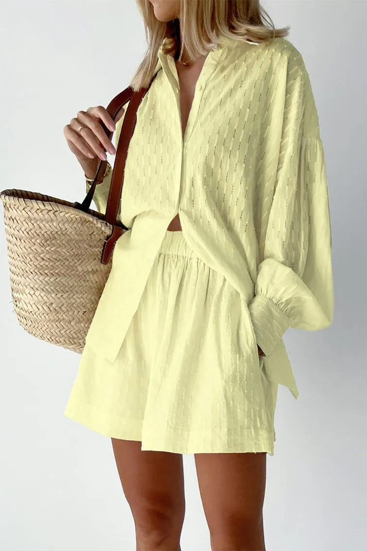 Maude | Chic Shirt & Shorts Set