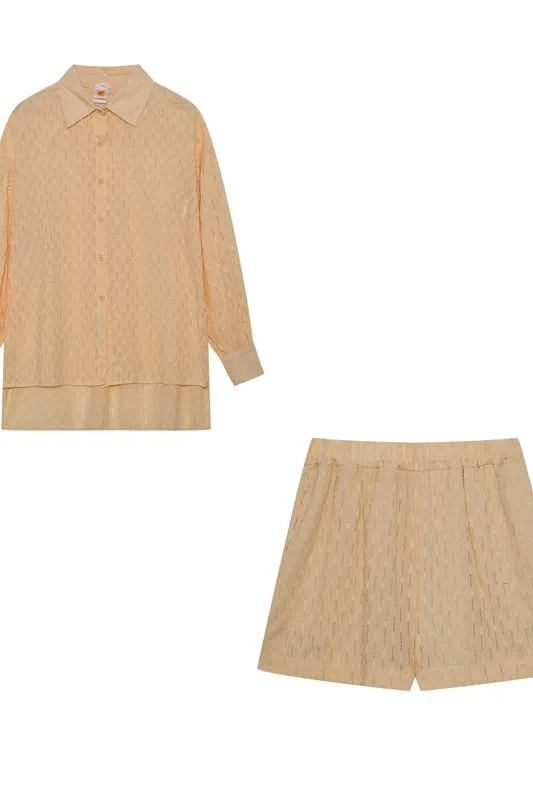 Maude | Chic Shirt & Shorts Set