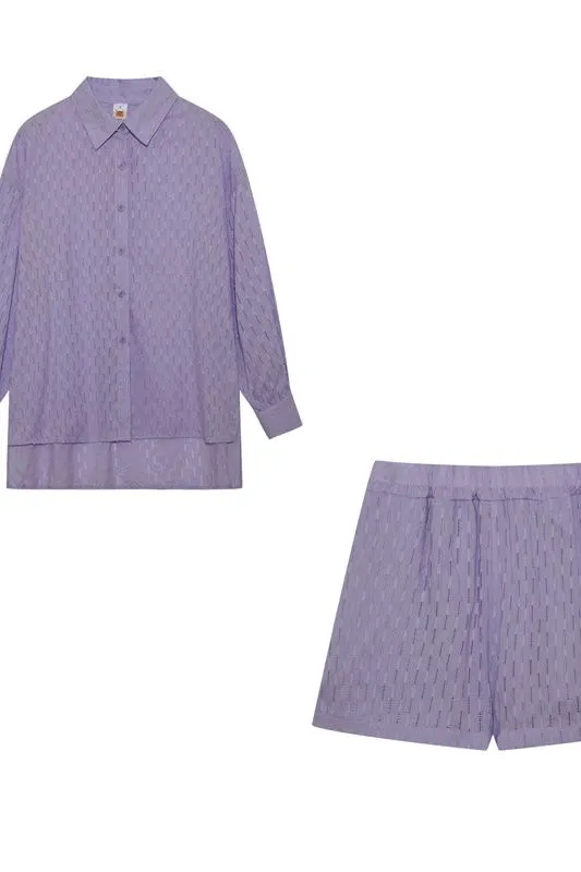 Maude | Chic Shirt & Shorts Set