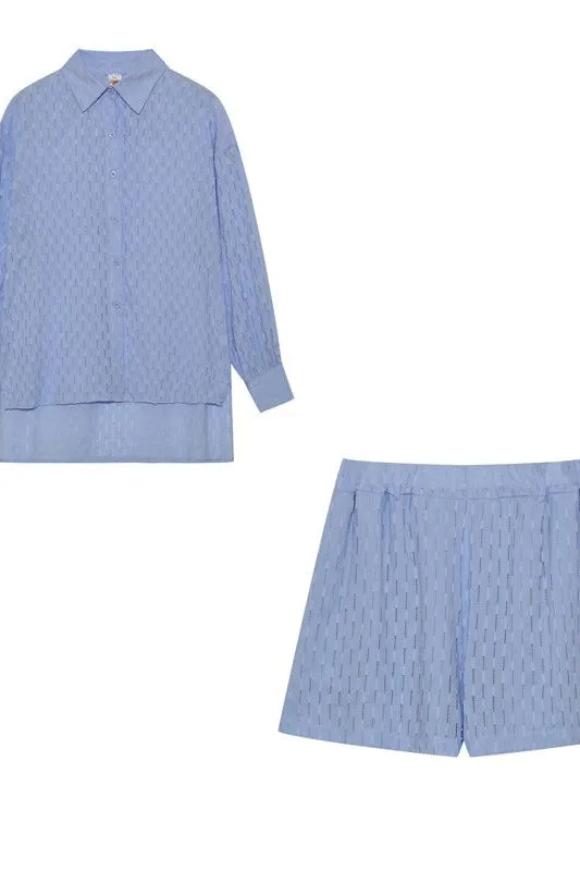 Maude | Chic Shirt & Shorts Set