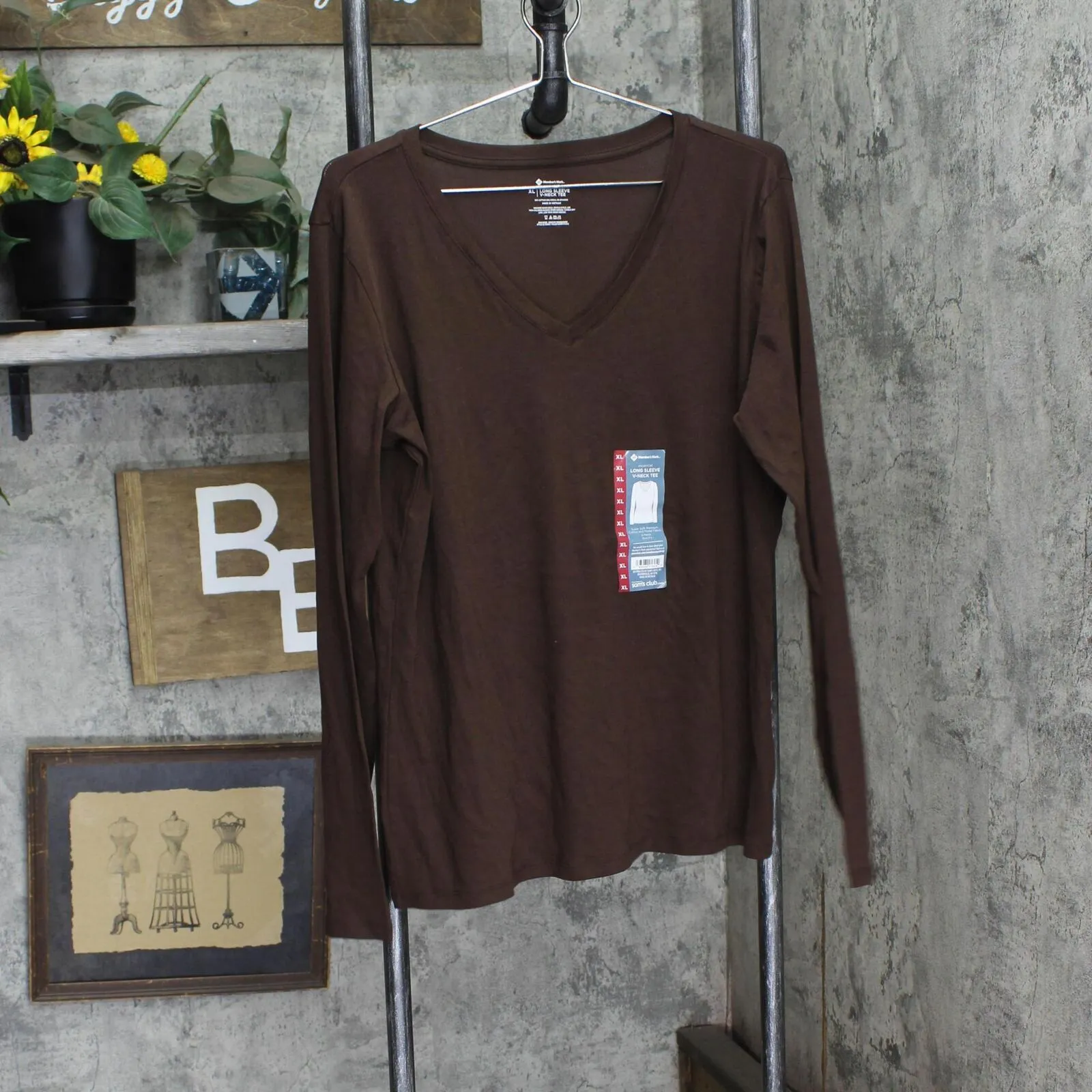 Member´s Mark Women's Essential Long-Sleeve V-Neck Tee DLT5580S