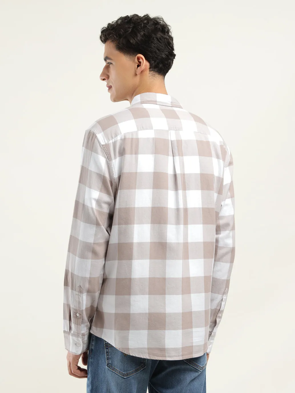 Men's Checkered Slim Fit Shirt