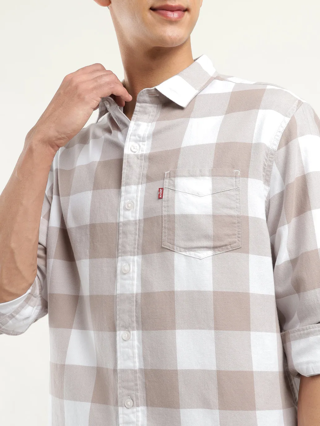 Men's Checkered Slim Fit Shirt