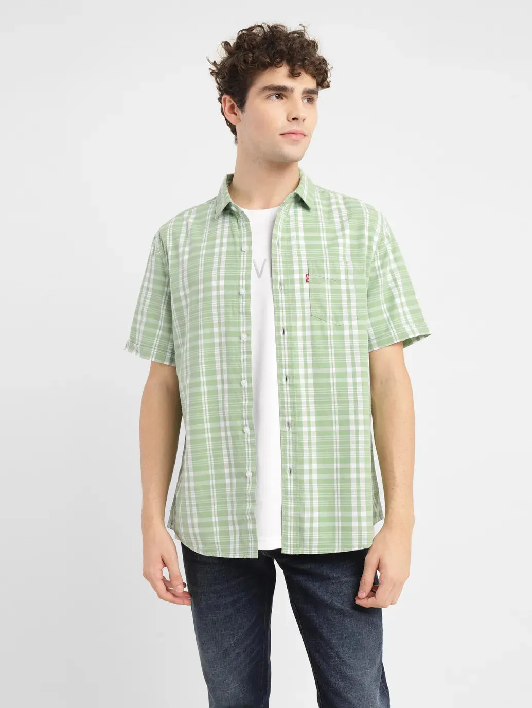Men's Checkered Slim Fit Shirt