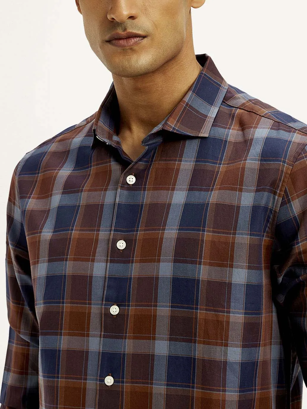 Men's Checkered Slim Fit Shirt