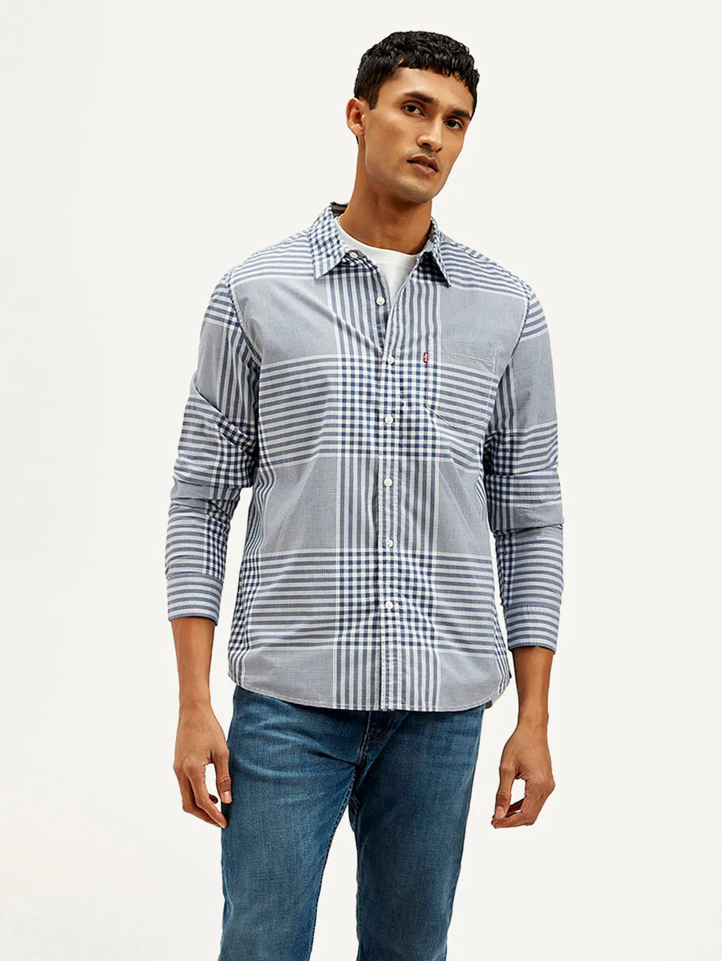Men's Checkered Slim Fit Shirt