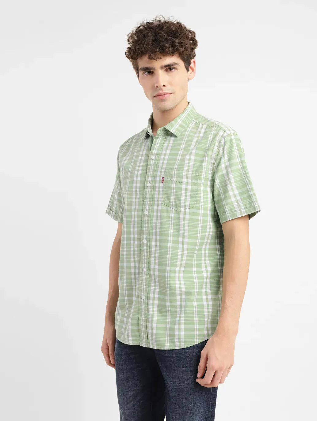 Men's Checkered Slim Fit Shirt