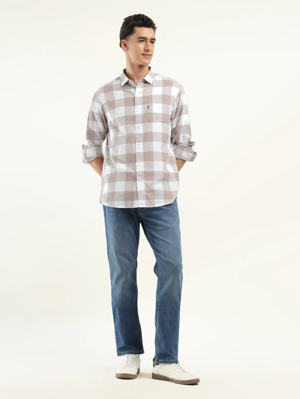 Men's Checkered Slim Fit Shirt