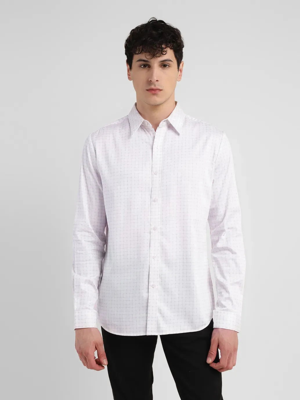 Men's Checkered Slim Fit Shirt