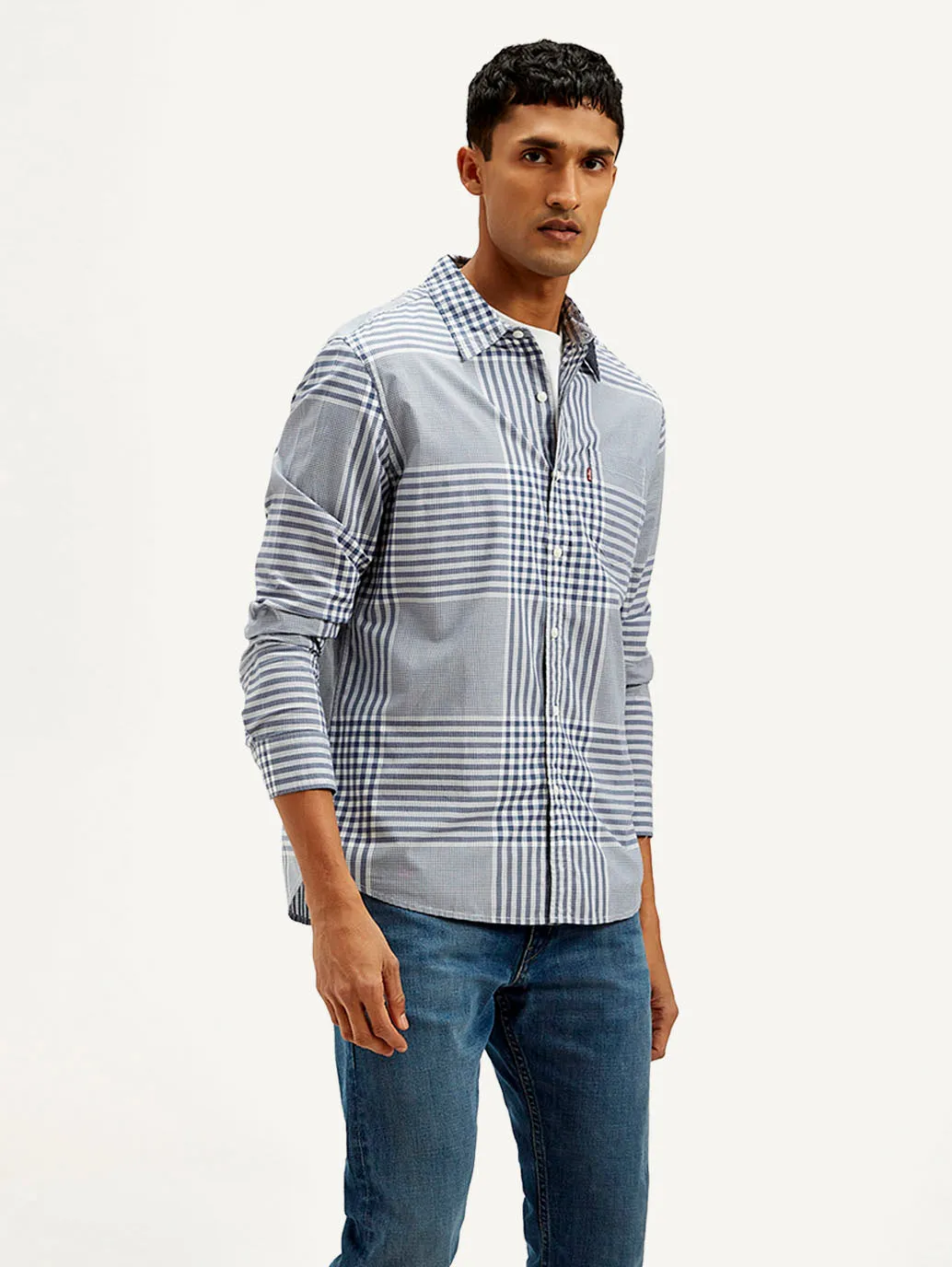Men's Checkered Slim Fit Shirt
