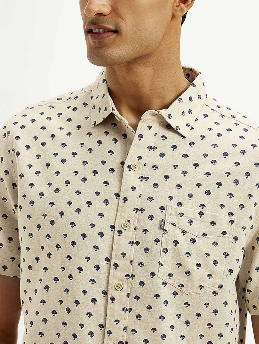 Men's Floral Slim Fit Shirt