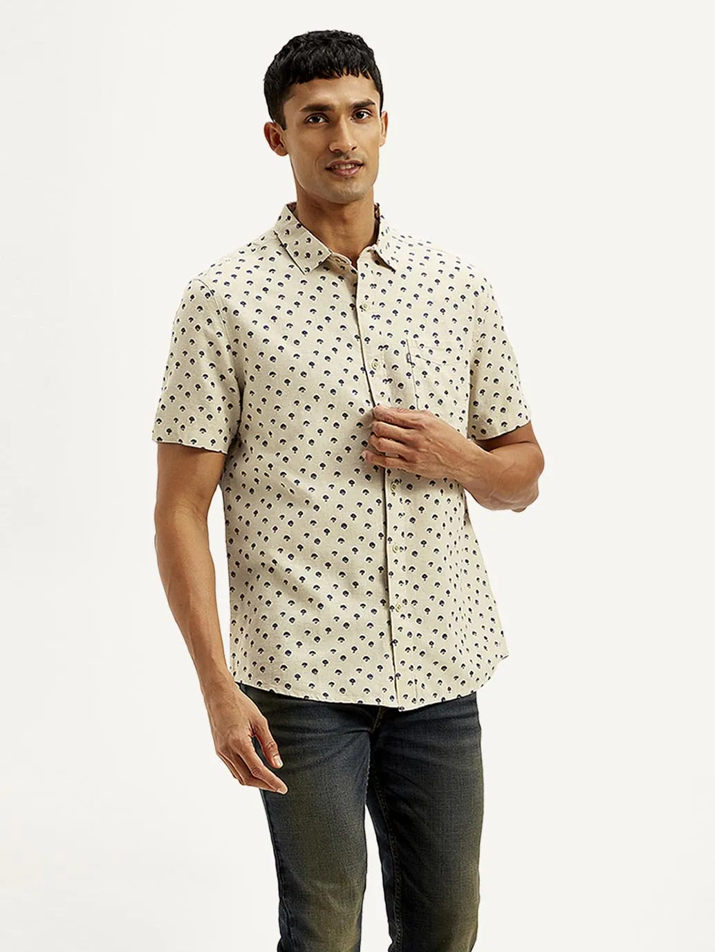 Men's Floral Slim Fit Shirt