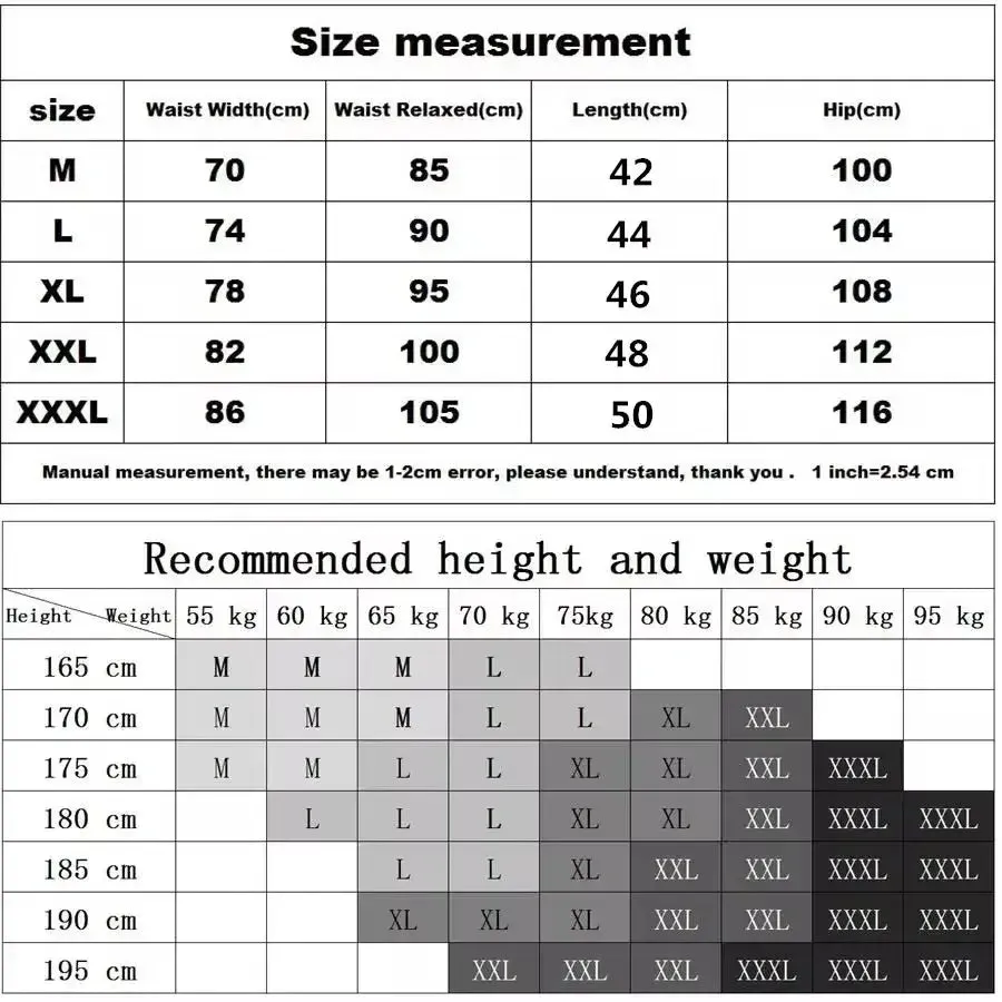 Men's Running Shorts 2 In 1 Double-Deck Sportwear for Beach and Outdoor Activities
