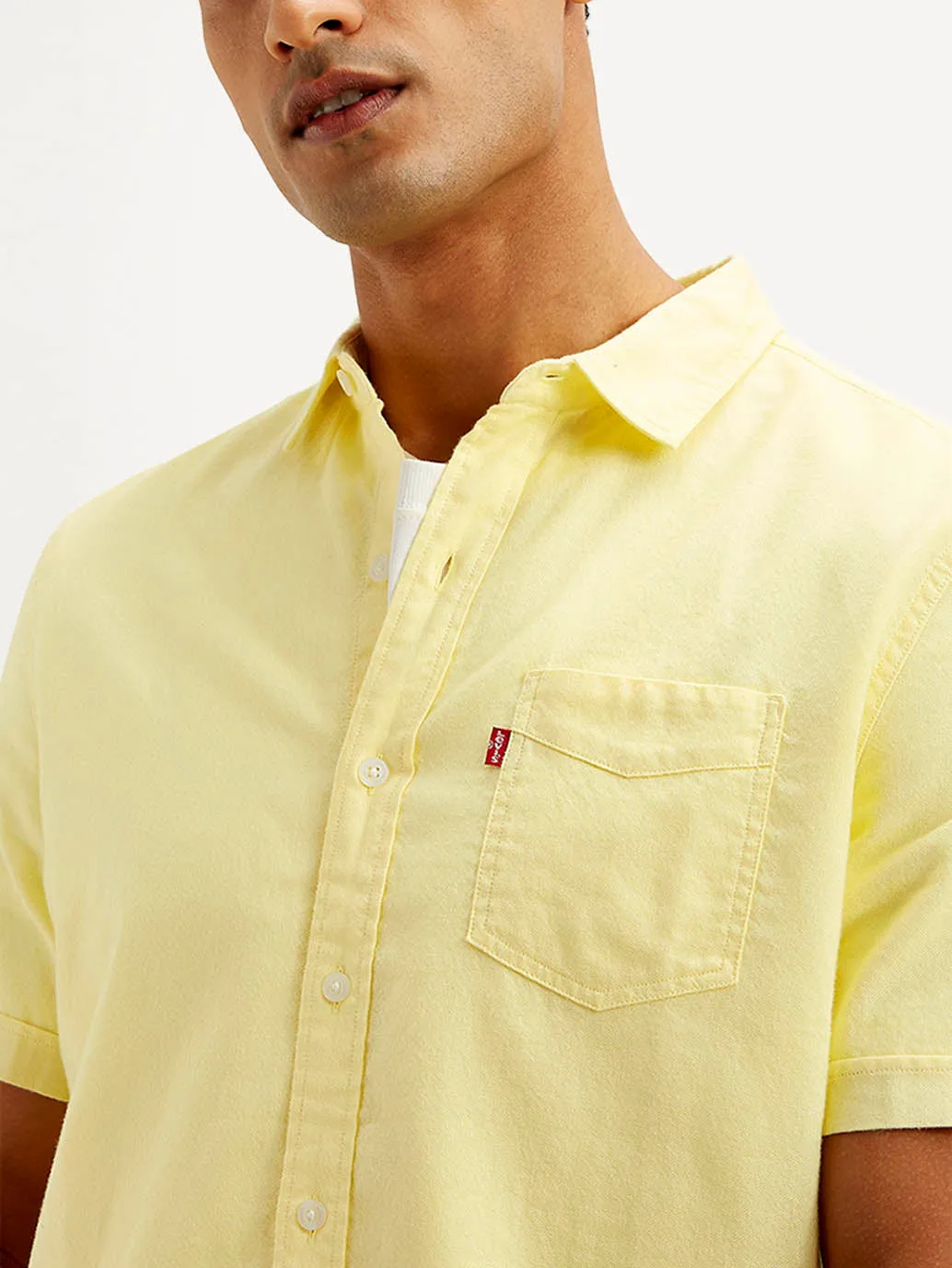 Men's Solid Slim Fit Oxford Shirt
