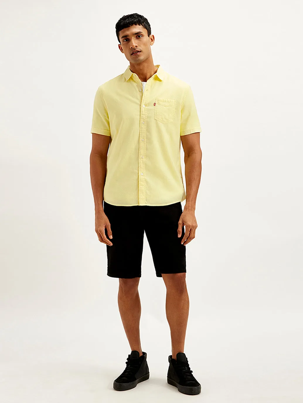 Men's Solid Slim Fit Oxford Shirt