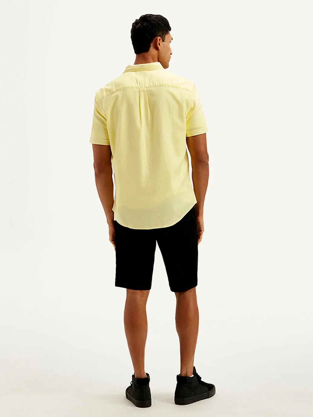 Men's Solid Slim Fit Oxford Shirt
