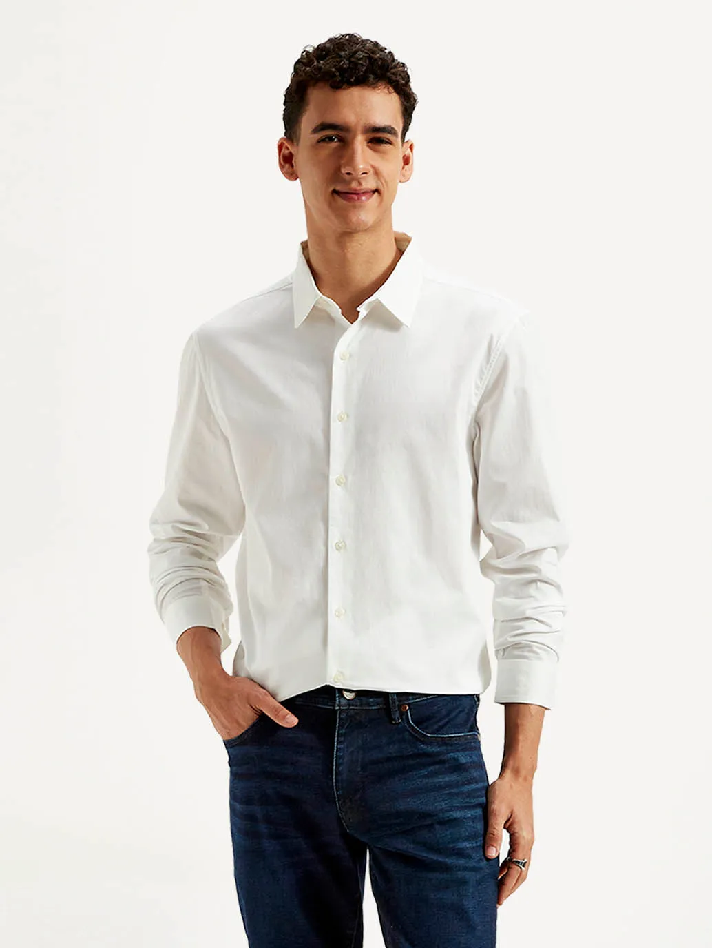 Men's Solid Slim Fit Shirt
