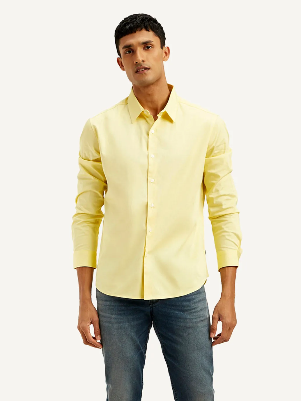 Men's Solid Slim Fit Shirt