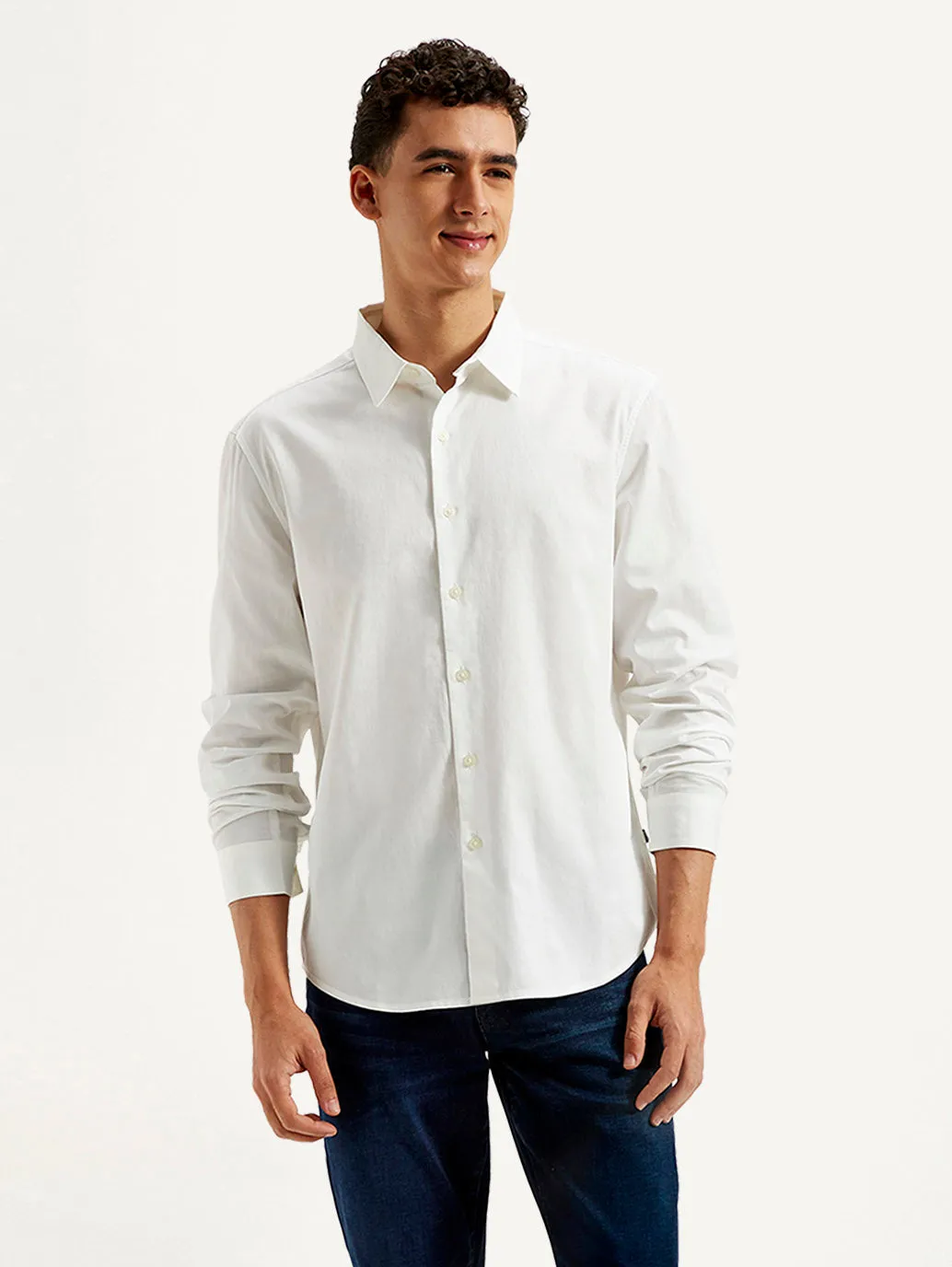 Men's Solid Slim Fit Shirt