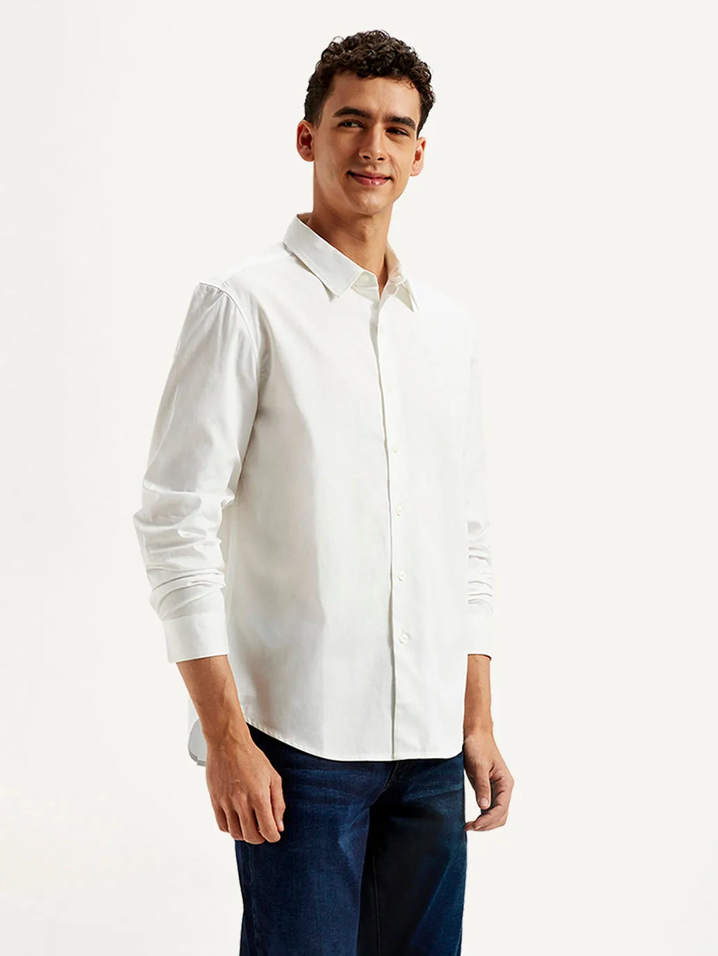 Men's Solid Slim Fit Shirt