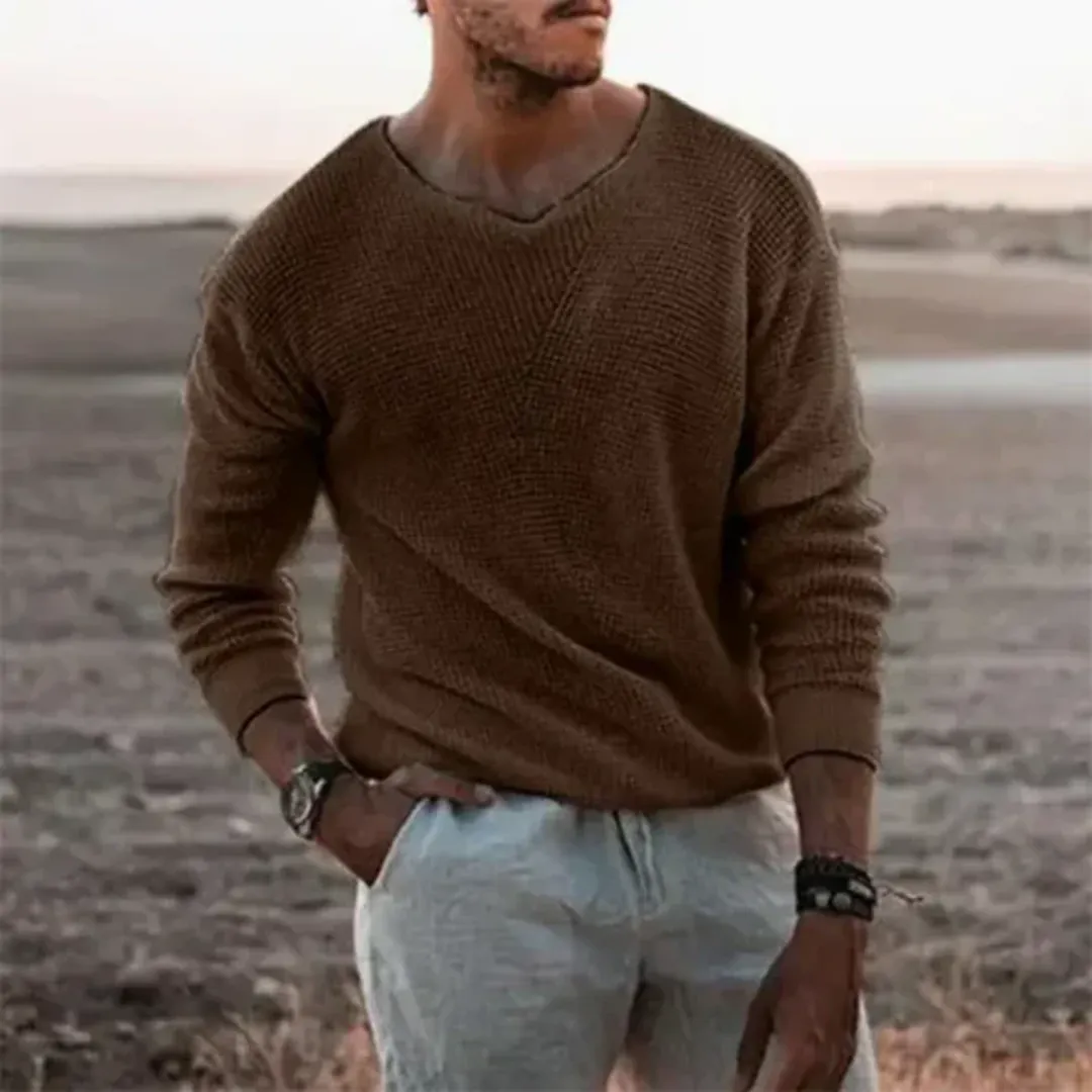 Men's Warm Knitted Sweater | Long