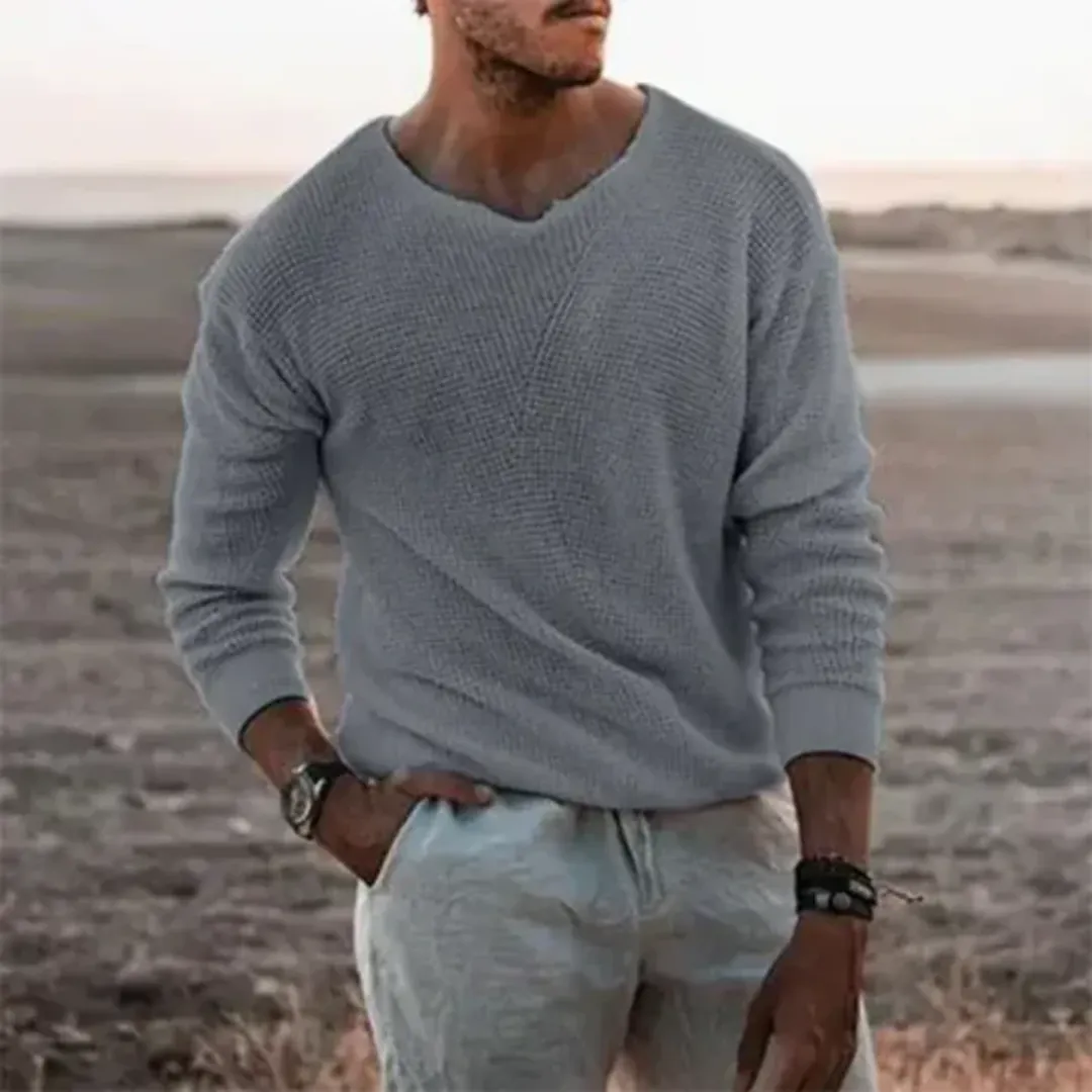 Men's Warm Knitted Sweater | Long