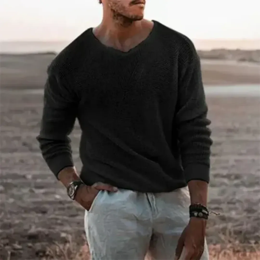 Men's Warm Knitted Sweater | Long