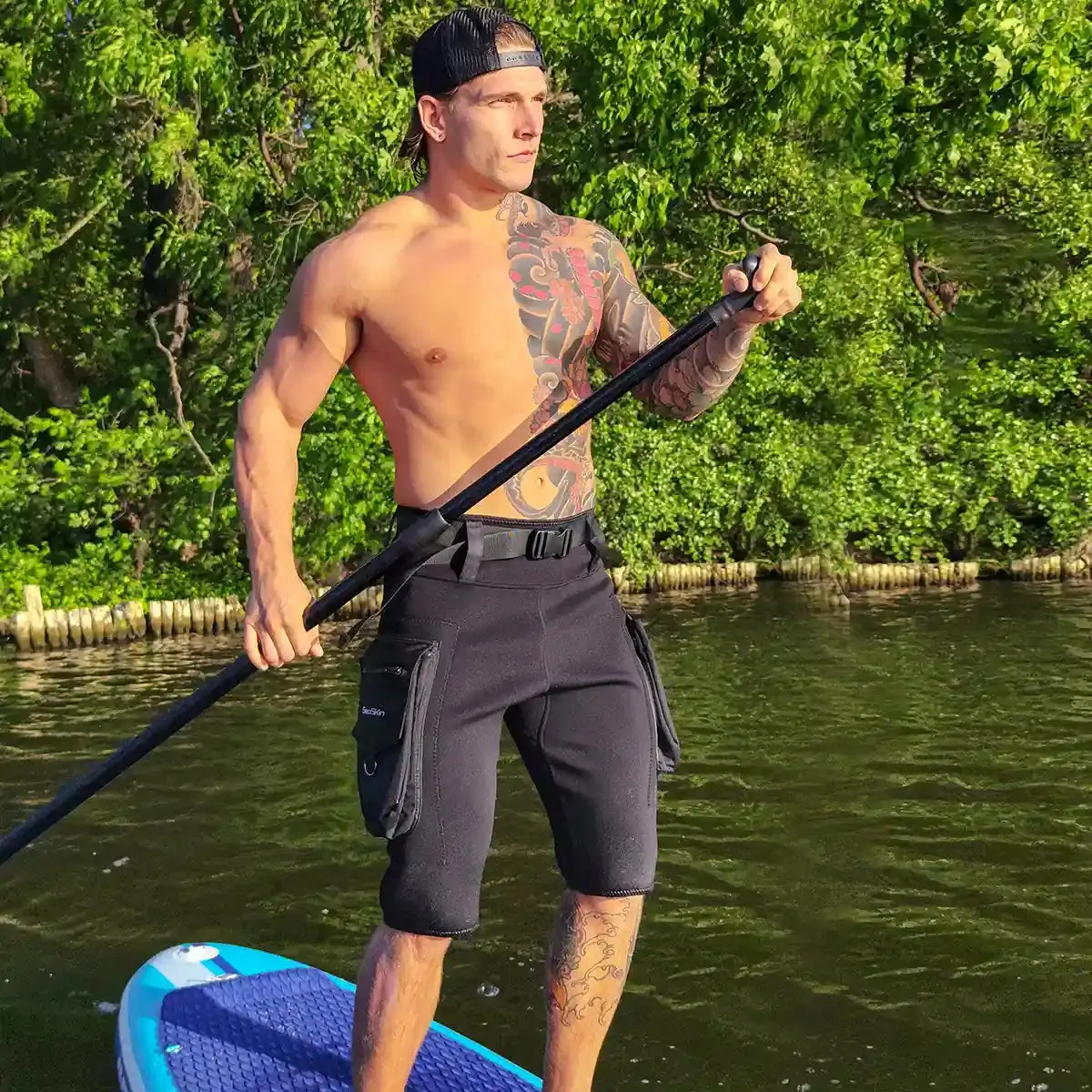 Mens Wetsuit Pants with Pockets