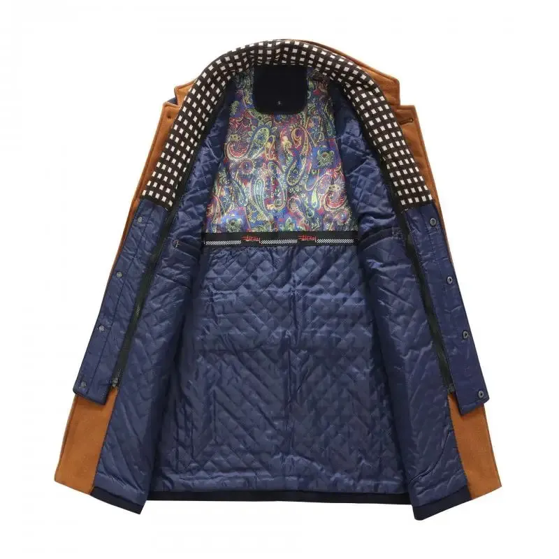 Men's winter coat - warm and stylish with stand-up collar
