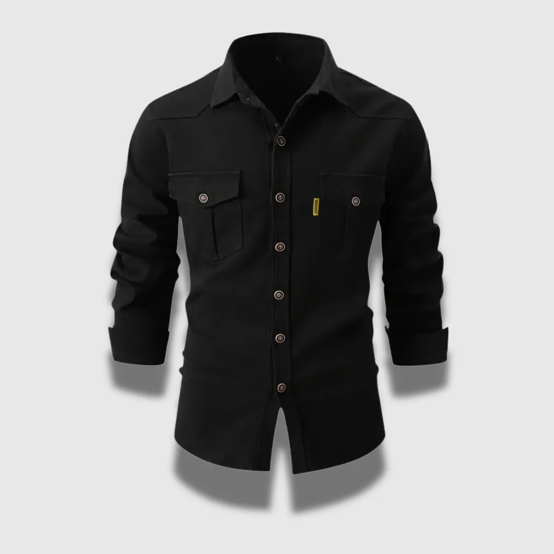 Men’s Worker Style Cotton Shirt - Rugged, Smart & Breathable