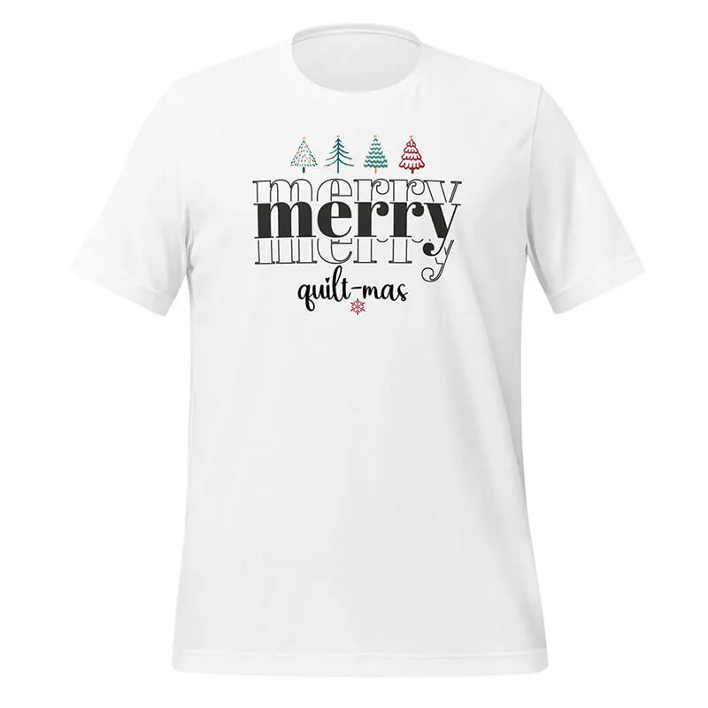Merry Merry Quilt-mas Black T-Shirt