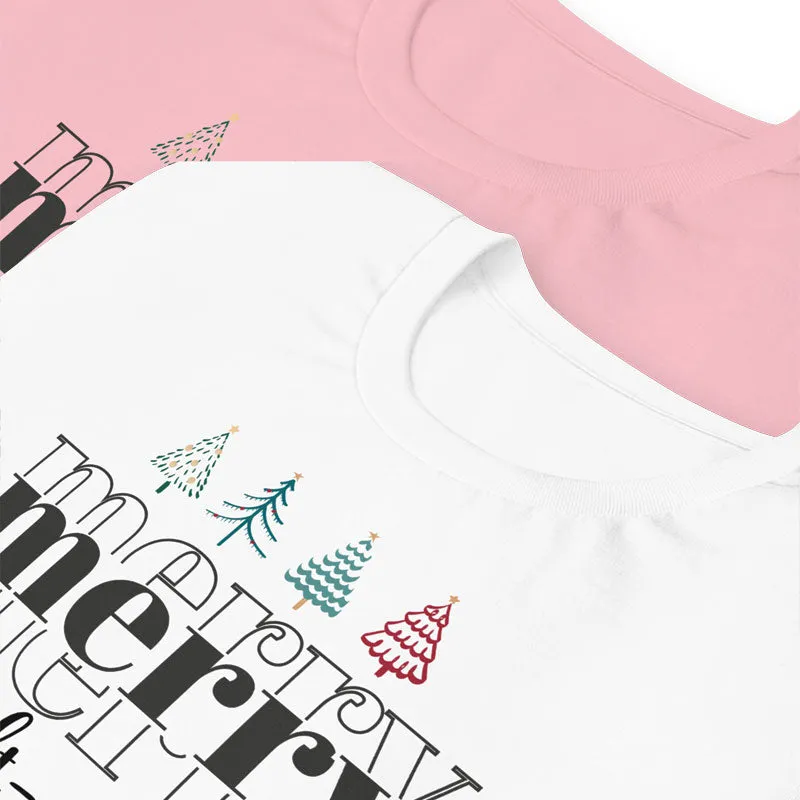 Merry Merry Quilt-mas Black T-Shirt