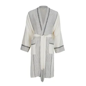 Mete Lounge Gown - Black & Salt
