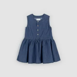 Miles The Label | Chambray Sleeveless Front-Button Dress