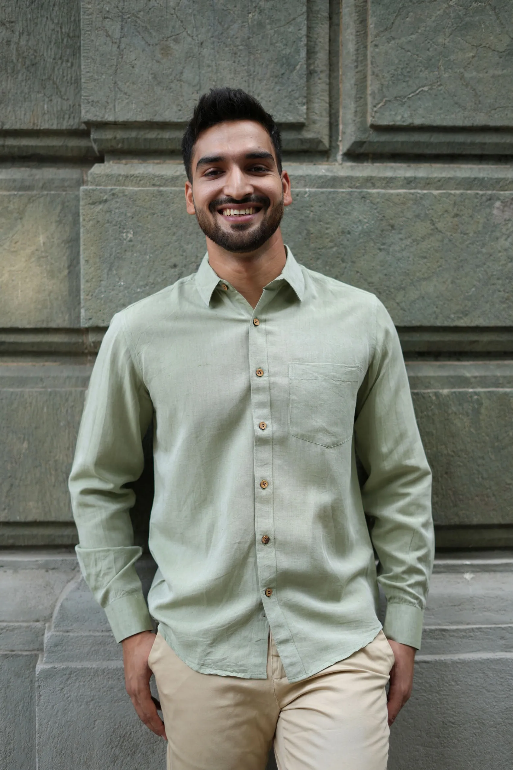 Military Green · Full Sleeve Shirt