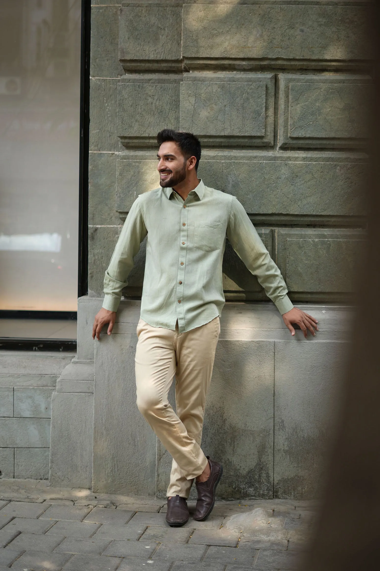 Military Green · Full Sleeve Shirt
