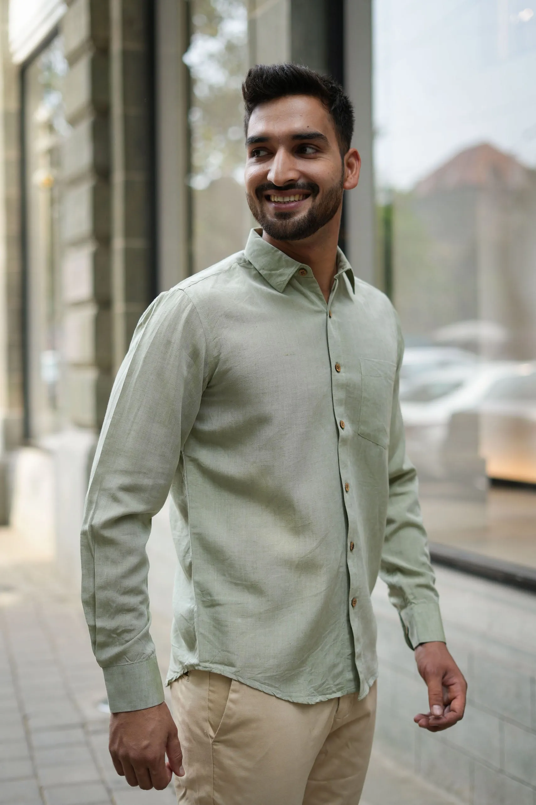Military Green · Full Sleeve Shirt