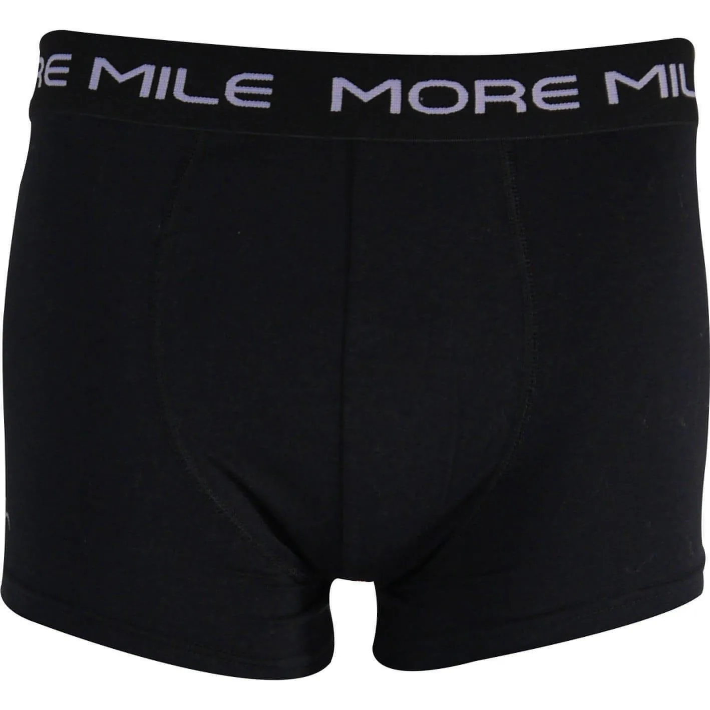 More Mile Classic (2 Pack) Mens Boxer Shorts - Black