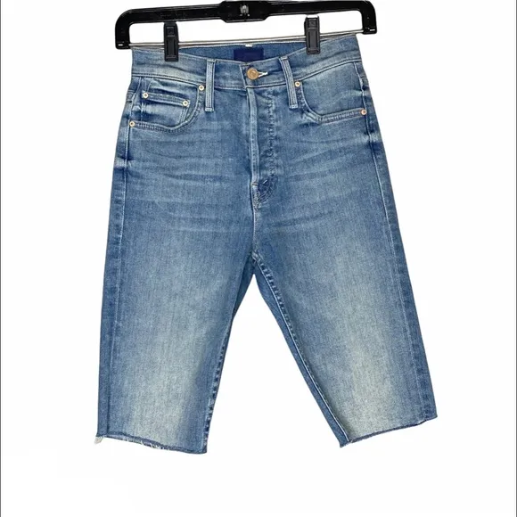 MOTHER The Tomcat Bermuda Jean Shorts 24