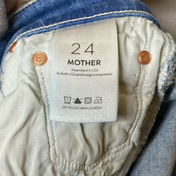 MOTHER The Tomcat Bermuda Jean Shorts 24