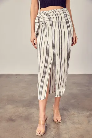 Mustard Seed Junior Stripe Overlap Skort