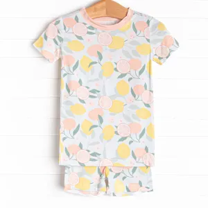 My Main Squeeze Bamboo Pajama Short Set, Blue