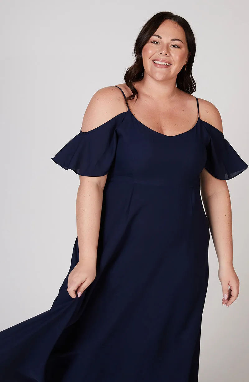 Mykonos Dress in Ink Navy Blue